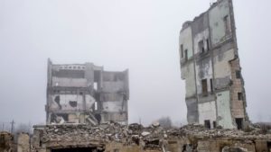 Picture of bombed building