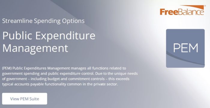 (PEM) Public Expenditure Management